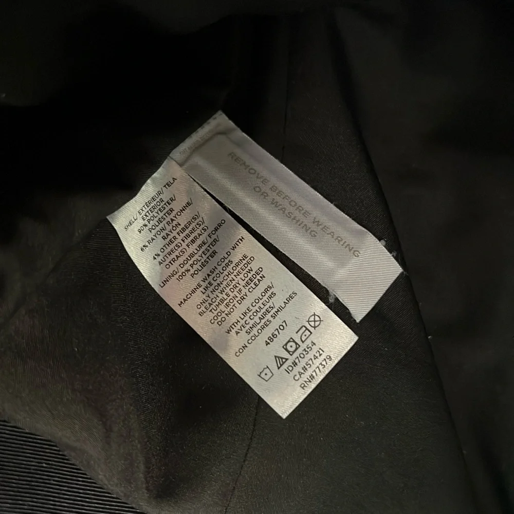 Ann Taylor Black Tweed Moto Jacket 2P - Picture 3 of 5